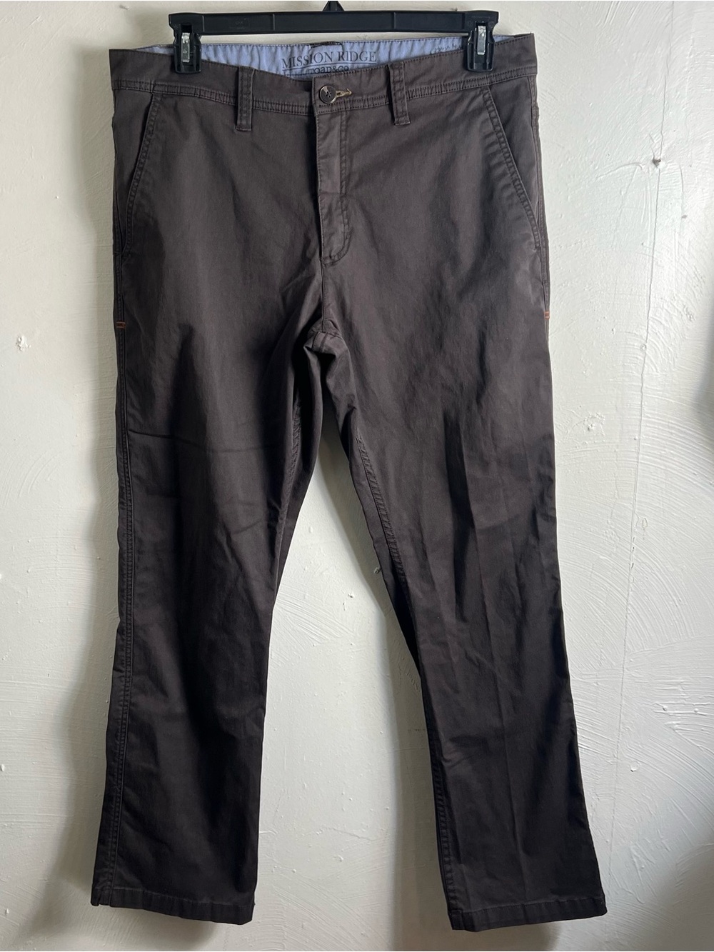 Toad And Co Men’s 36 x 31 Mission Ridge Pants Chinos Dark Brown